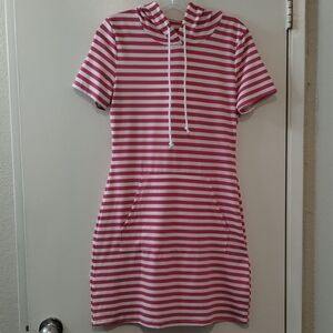 Striped Dress With Hood Bodycon  Size L U.S.size  (8/10)